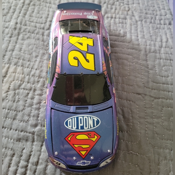 1999 Jeff Gordon Dupont/Superman ChromaLusion diecast bank, in box - Picture 3 of 16